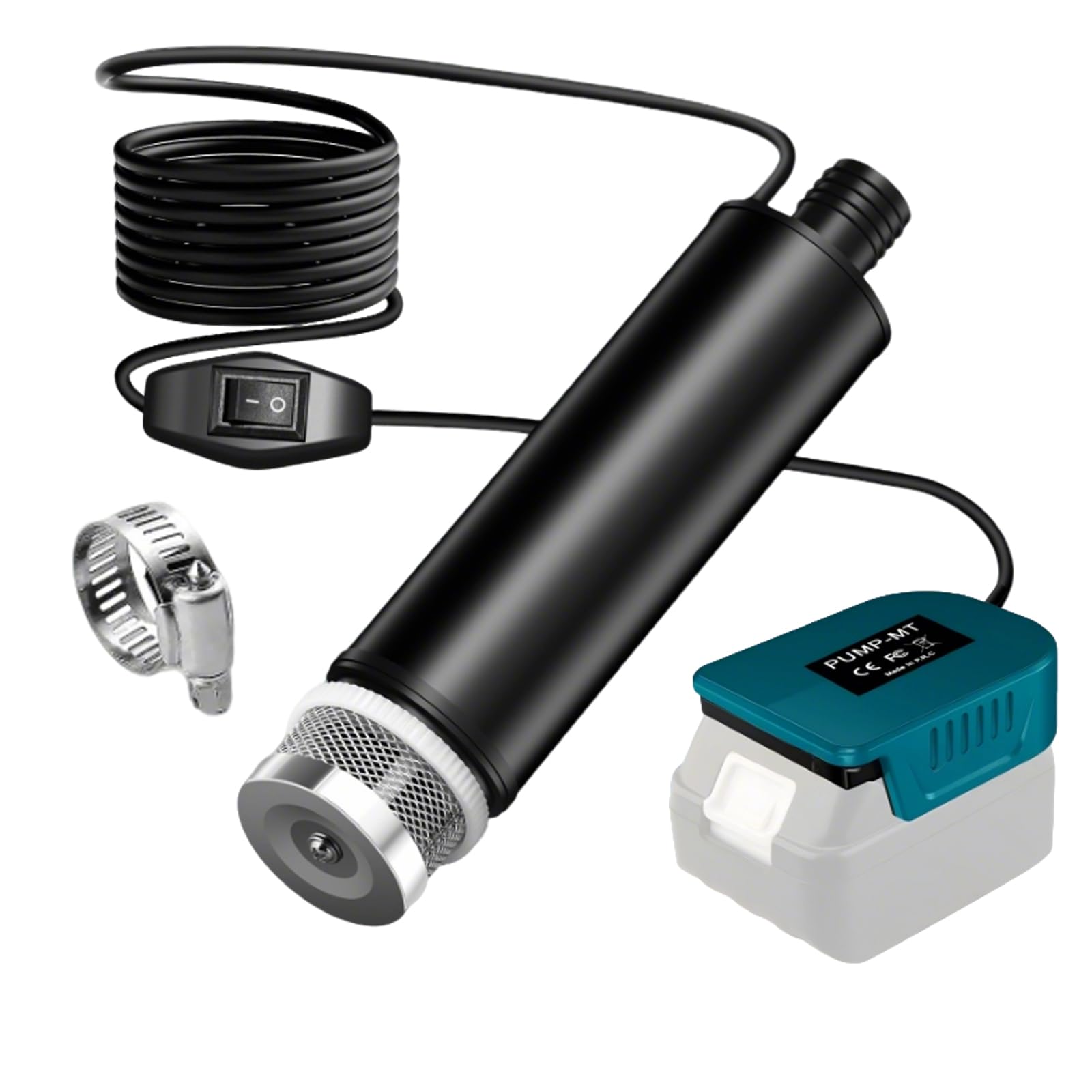 ‌Pompe à Eau Portable pour Makita 18 V‌, Pompe de Transfert D'eau Sans Fil 30 L/Min‌, ‌65 W‌ Pompe à Eau électrique pour Jardin, Camping, Spa, Piscine, Aquarium (Sans Batterie)