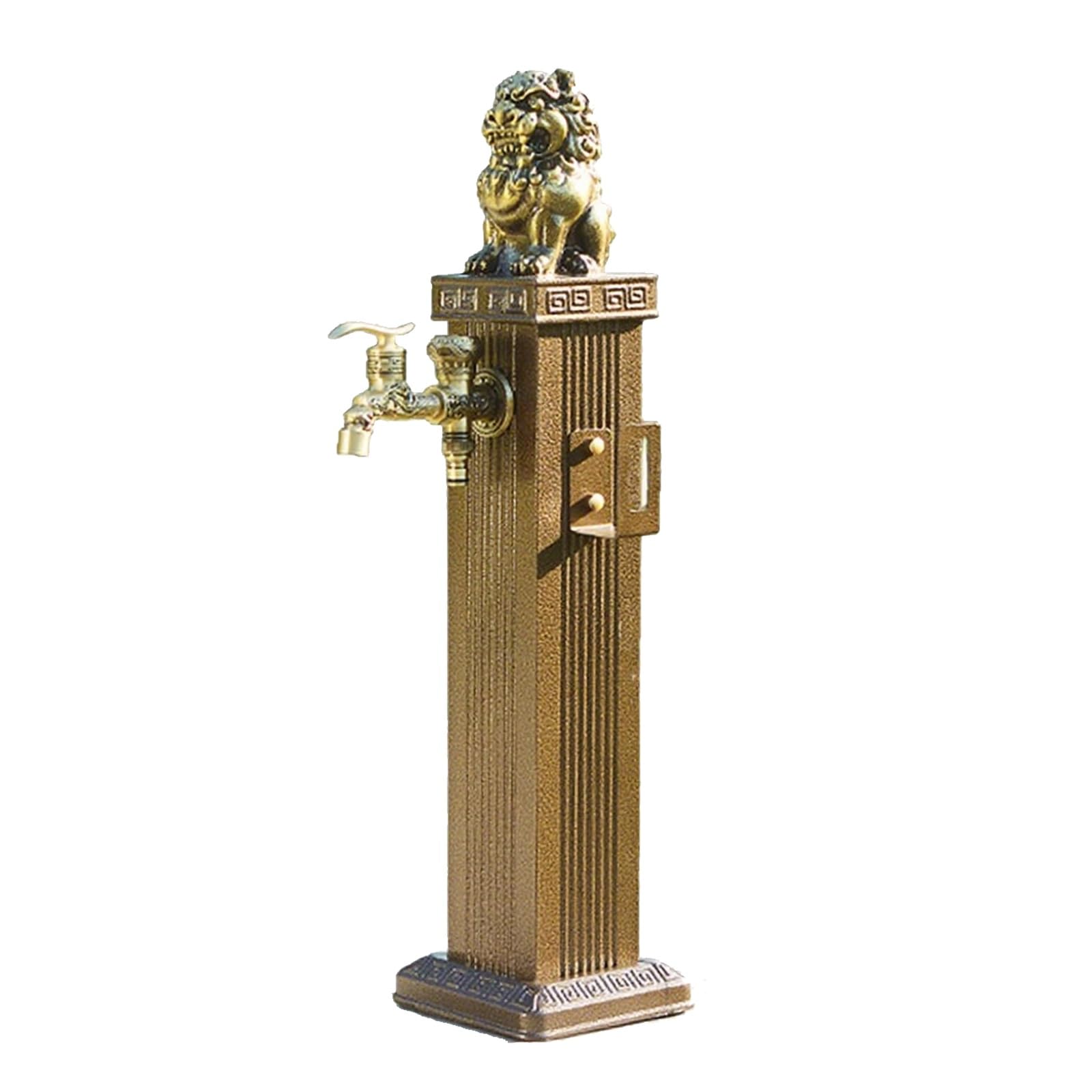 Colonne d'eau rétro indépendante en aluminium avec robinet extérieur pour arrosage de ferme