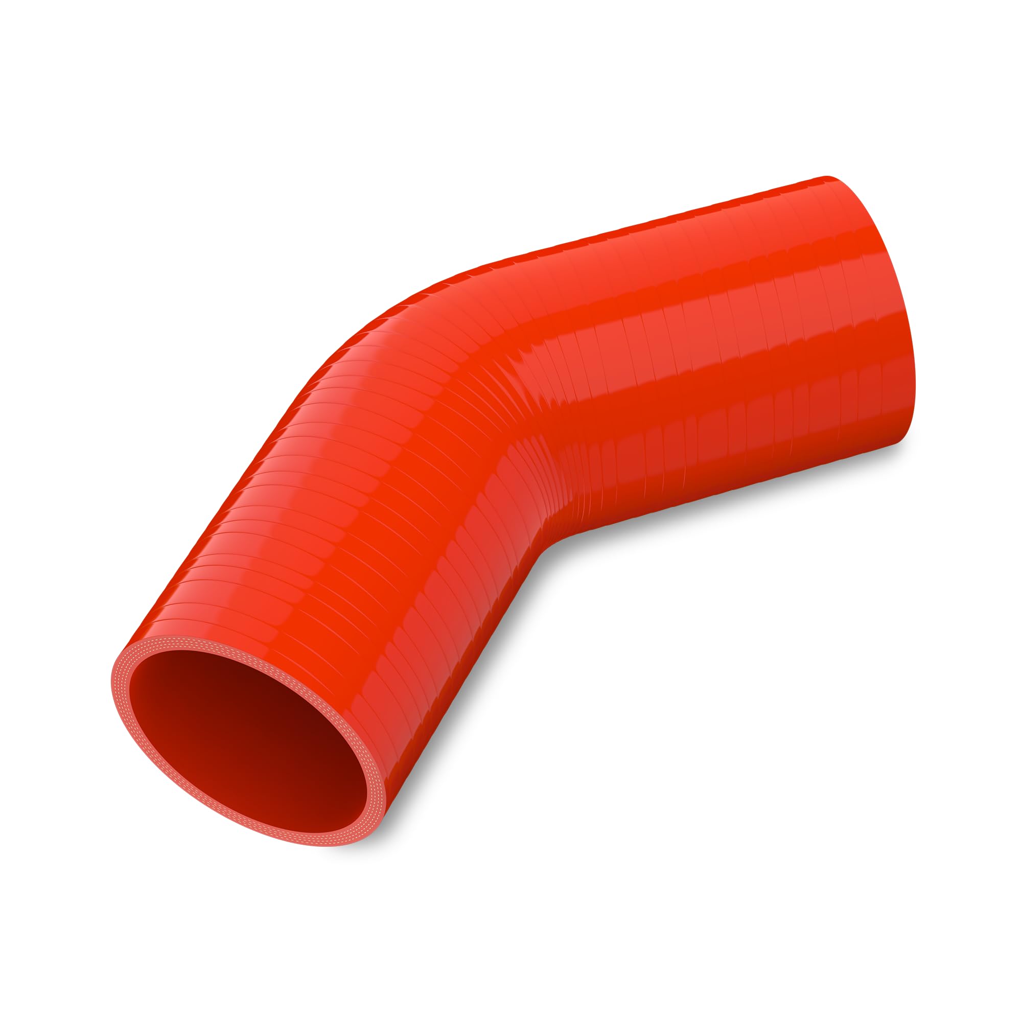 Endure 45 Degree Elbow Coupler Silicone Hose 4-Ply, 2.5-Inch(63mm), Couplers for High Performance Vehicles, Intake Piping, Length(102mm), Thickness (