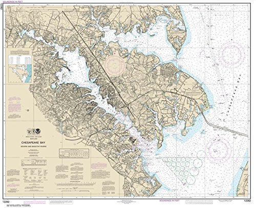 NOAA Chart 12282: Chesapeake Bay Severn and Magothy Rivers, 33.2 X 40.8, Traditional Paper