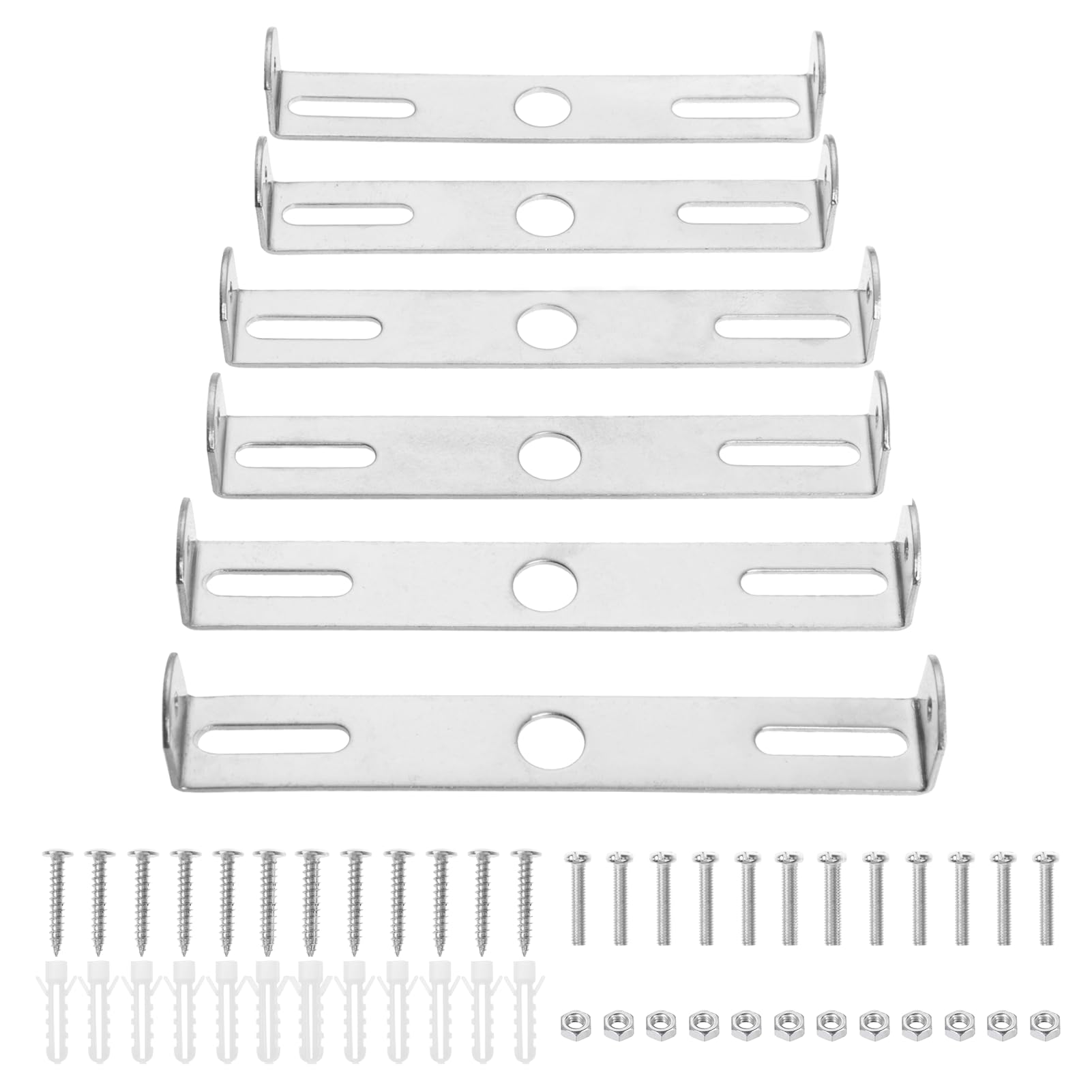 4.1-4.7 Inch Light Fixture Mounting Bracket Square Kit Ceiling Light Plate Wall Mounting Bracket Crossbar for Chandelier Outdoor Lighting Pack of 6