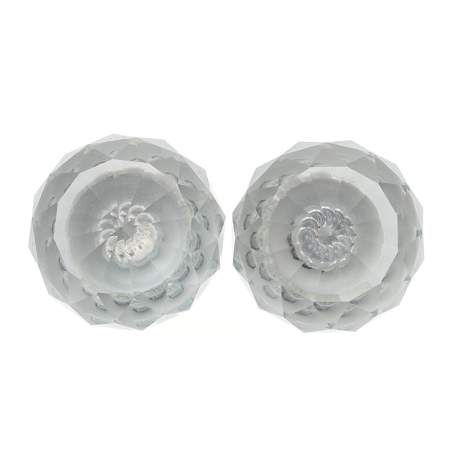 Uonlytech Embouts de Tringle à Rideaux Lot de 2 Pièces et Blanc, Décoration Élégante Accessoires pour Barre à Rideaux pour Salon et Chambre