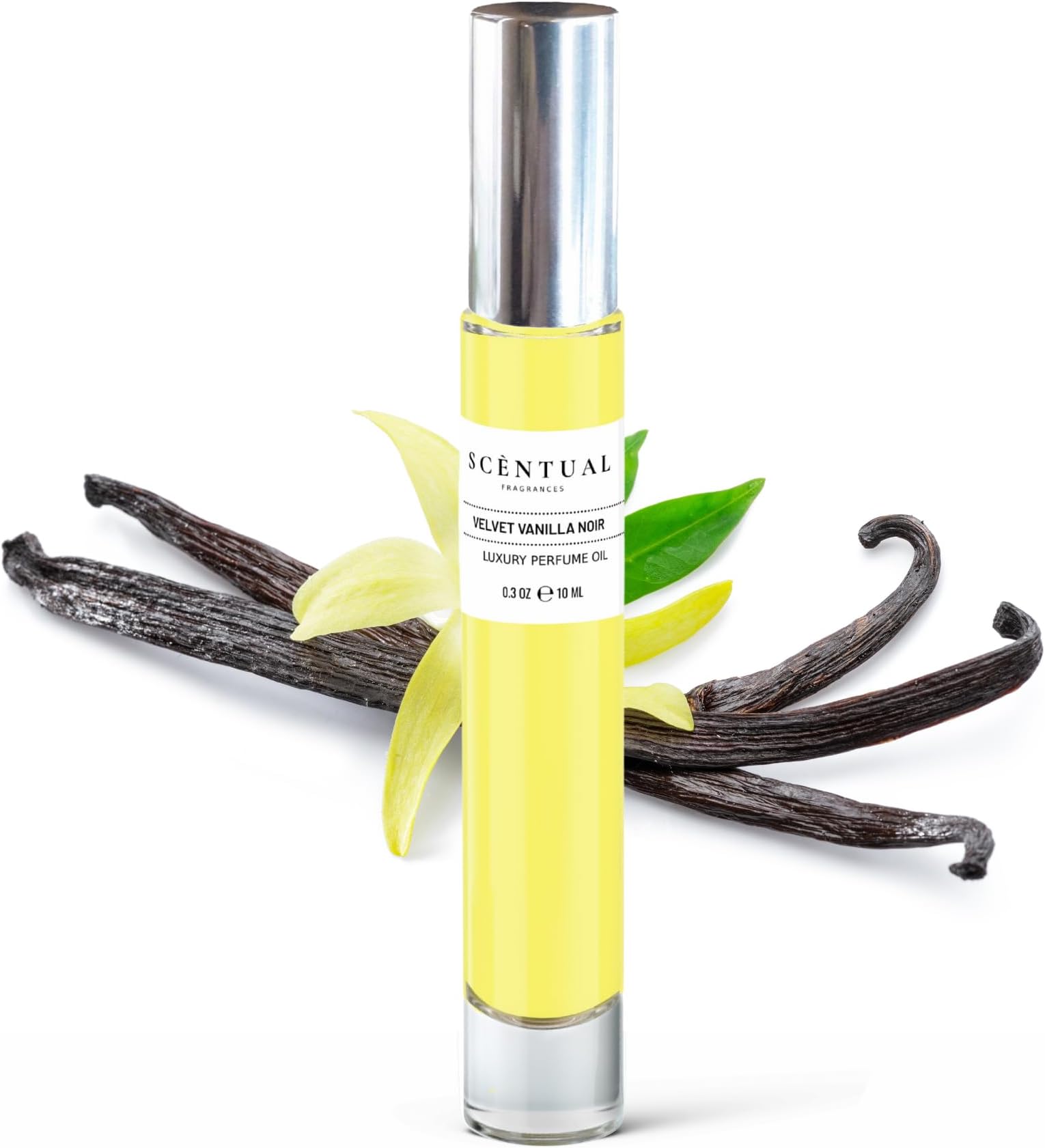 Luxury Perfume Oil, Ultra-Concentrated Women Roll-On Fragrance Oil, Long Lasting Rollerball Travel Mini Perfume, Vegan, Alcohol & Cruelty Free 10ml (Velvet Vanilla Noir)