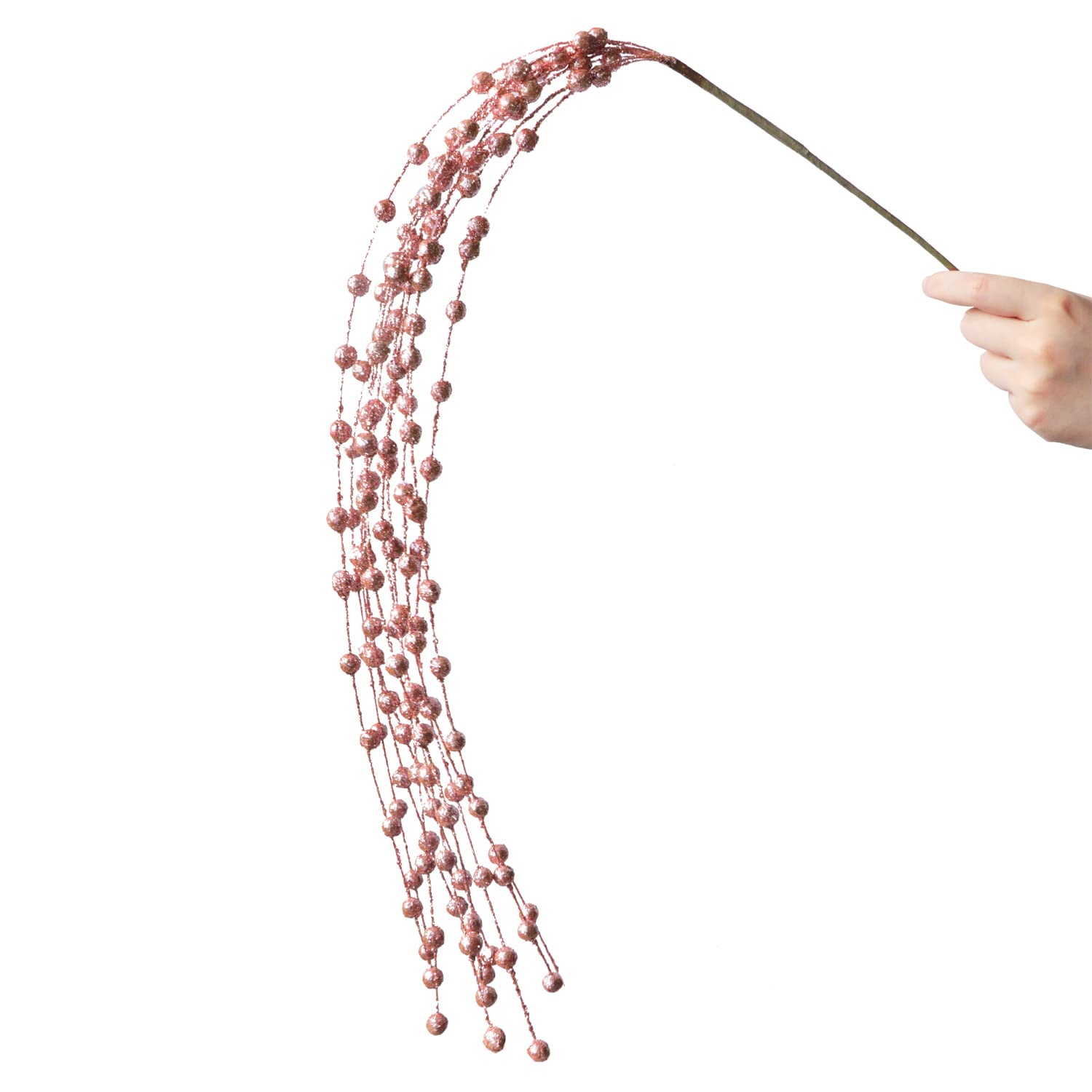 Weiße Weihnachtsbeeren-Spieße Mit Glitzerschnee – 10 Stück – Dekoration Für Kränze, Girlanden & DIY