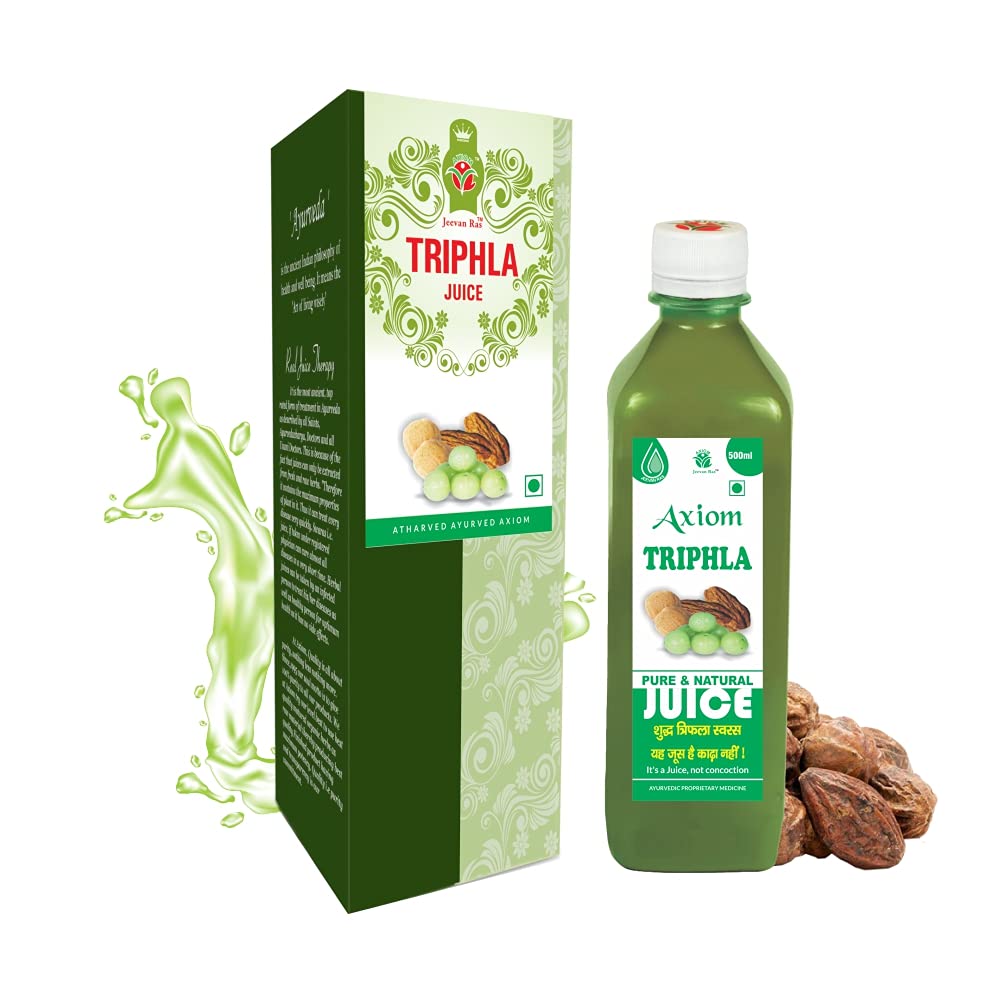 Axiom Triphala Juice - 500ml (Pack of 2) | Enriched With Amla,Harar And Baheda | Helpful in Improves Digestion | Managing Blood Pressure | No Added Sugar (B07F5L3GQS) Amazon Price History, Amazon Price Tracker
