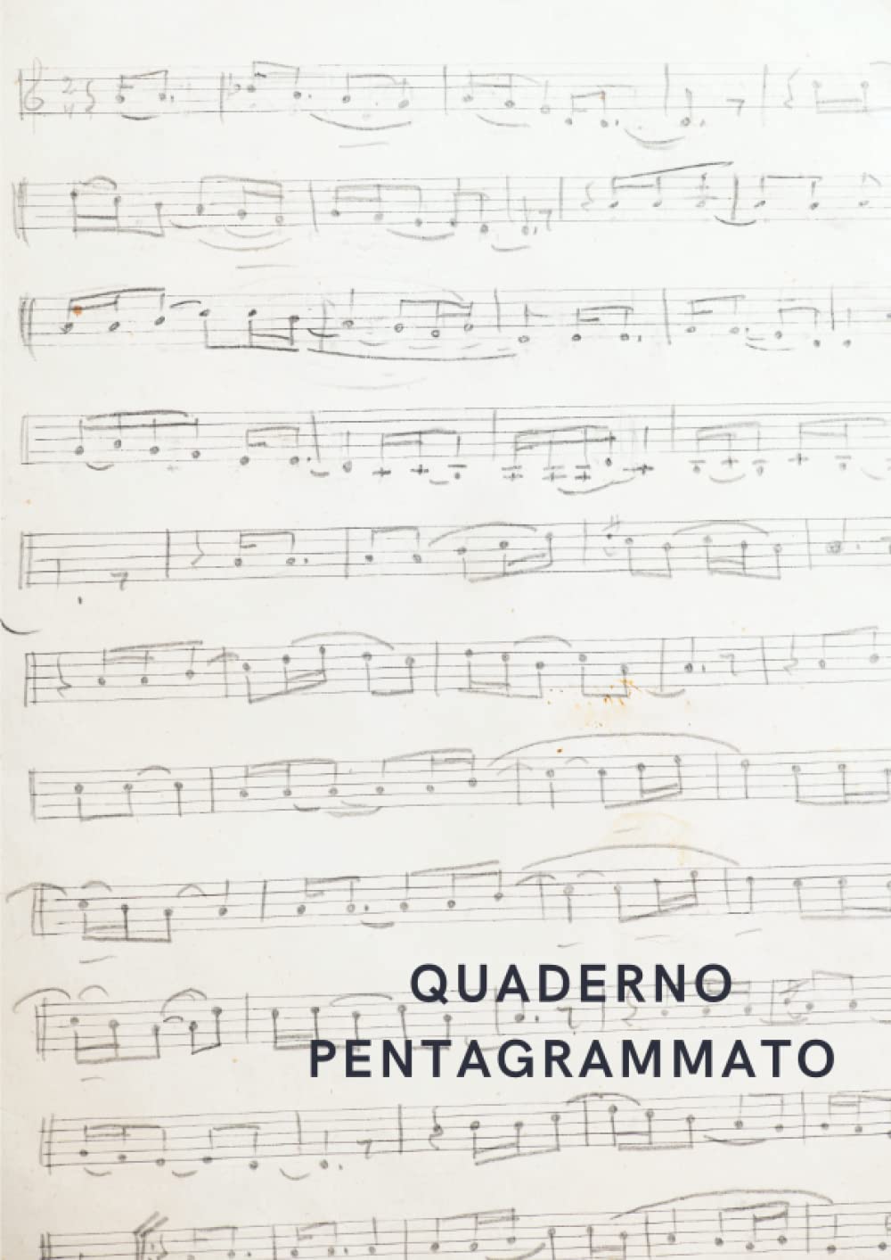 Quaderno pentagrammato: 10 pentagrammi SPAZIOSI con chiave di violino - Stampato in modo da facilitare l'utilizzo di tutta la riga - Perfetto per gli studenti - 100 pagine - A4