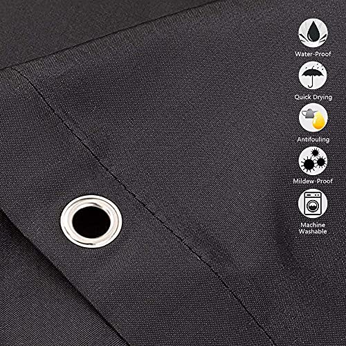 Funny Shower Curtain For Bathroom Decor, Black Shower Curtain Bathroom Accessories, Background Creative Words Quotes Novelty Bath Curtain With 12 Hooks, Polyester Fabric Waterproof Machine Washable #TOP3