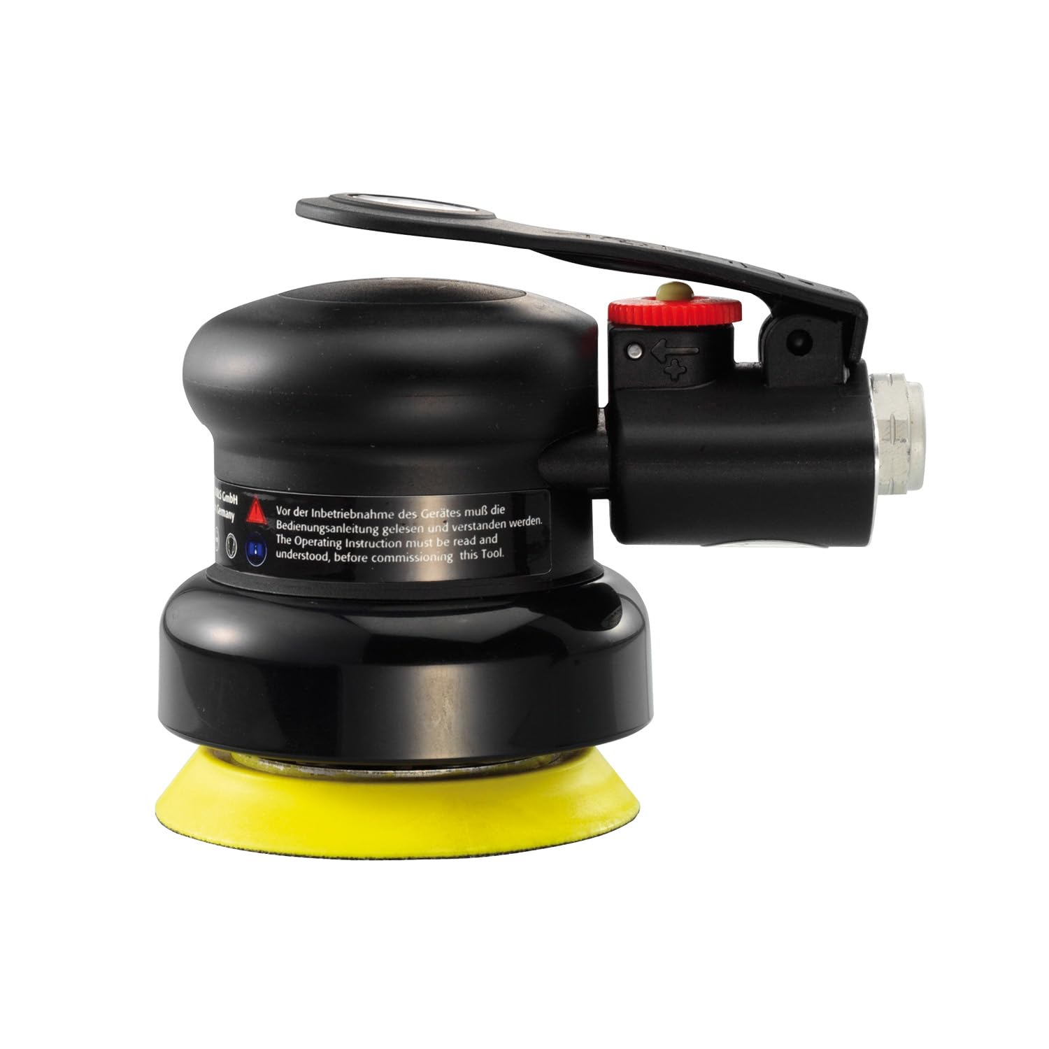 Rodcraft RC7661V Druckluft Exzenterschleifer, Schleifteller-Ø 75 mm, Drehzahl 10000 U/min, 2,5 mm Hub