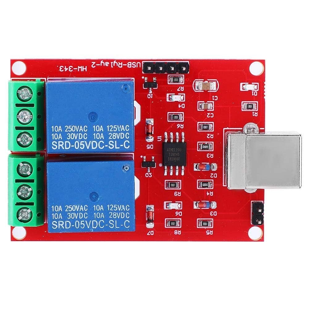 Módulo de Relé Interruptor de Control USB de 2 Canales 5V Inteligente para PC (5V Control Switch)