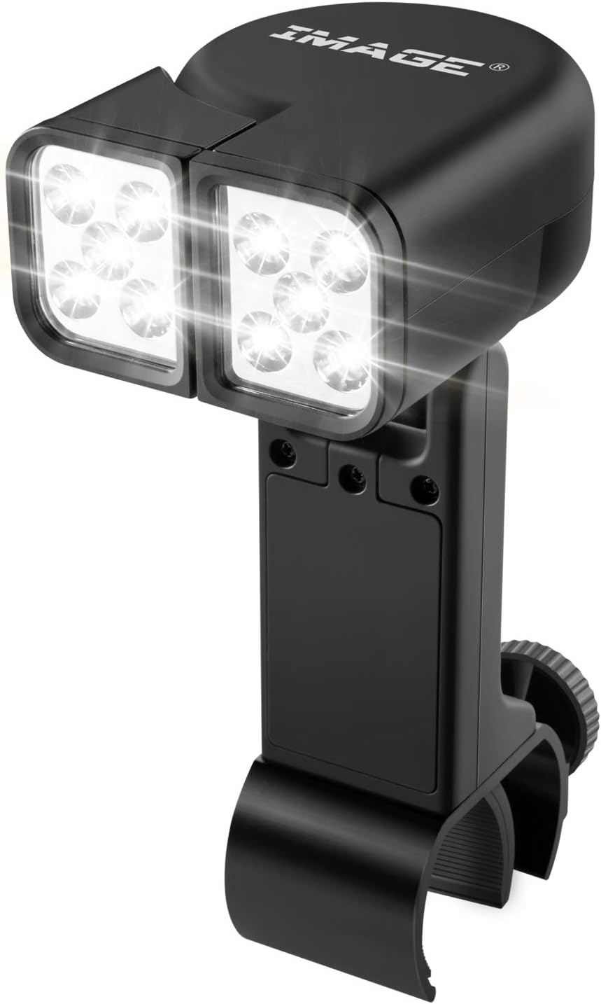 – BBQ Grill Light Barbecue Lamp with 10 Super Bright LED Lights Adjustable Barbecue Lighting with Sensor Touch and Clamp for Picnic Cooking Camping Outdoor
