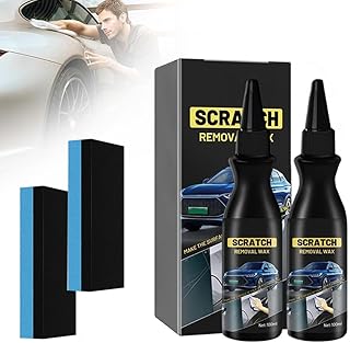 2 Stück Kratzer Entferner Auto, Autopolitur Kratzer Entfernen, Car Scratch Remover Mit Schwamm, Auto Kratzer Entferner, Entfernt Kratzer Effektiv und Schnell für Autos Verschiedene Oberflächen