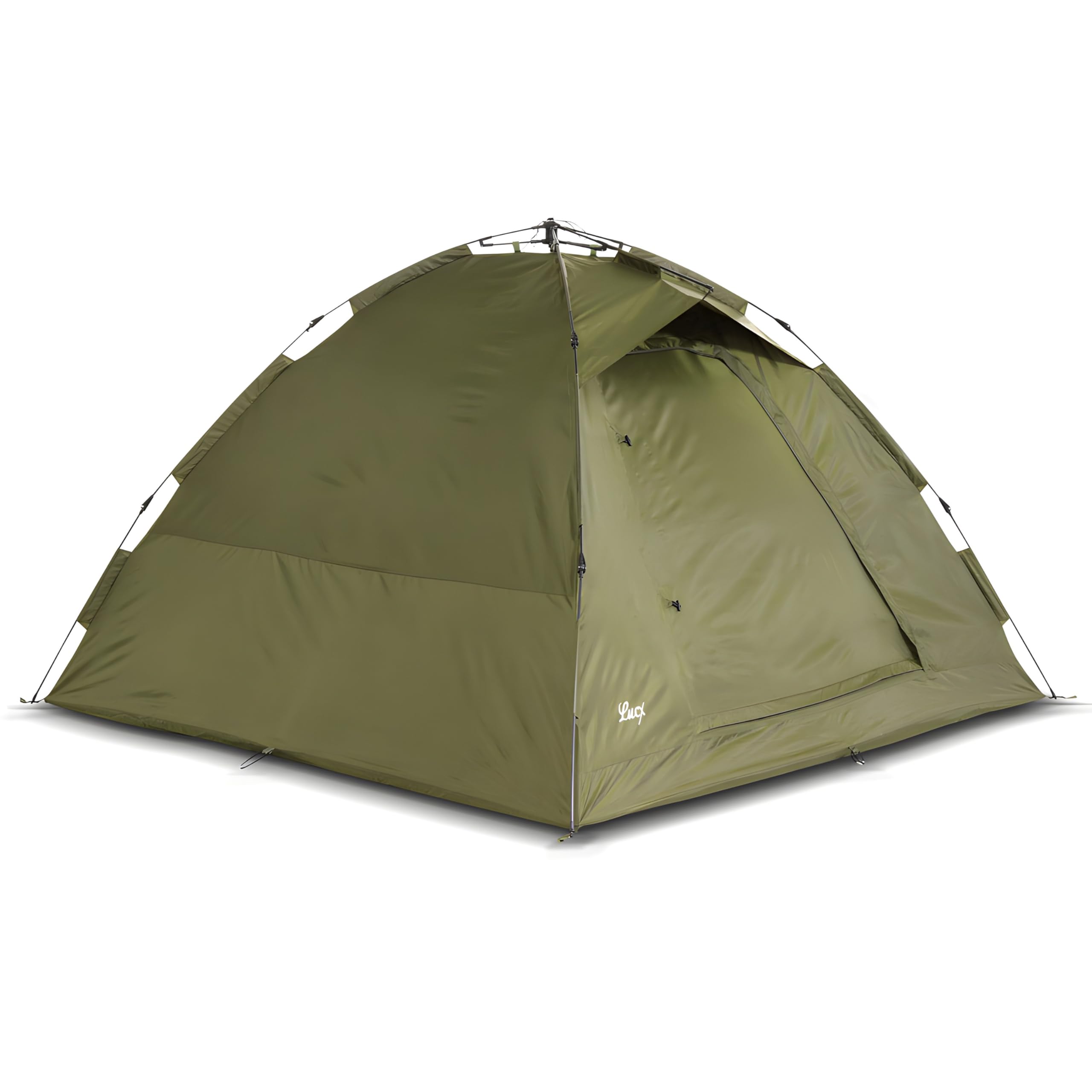 Lucx Ruck Zuck Zelt/Angelzelt/1-2 Man Bivvy/1-2 Mann Karpfenzelt/Campingzelt/Sekundenzelt/Schnellaufbauzelt, Tienda de campaña para 1-2 Personas, Verde Oliva, 950x190x190