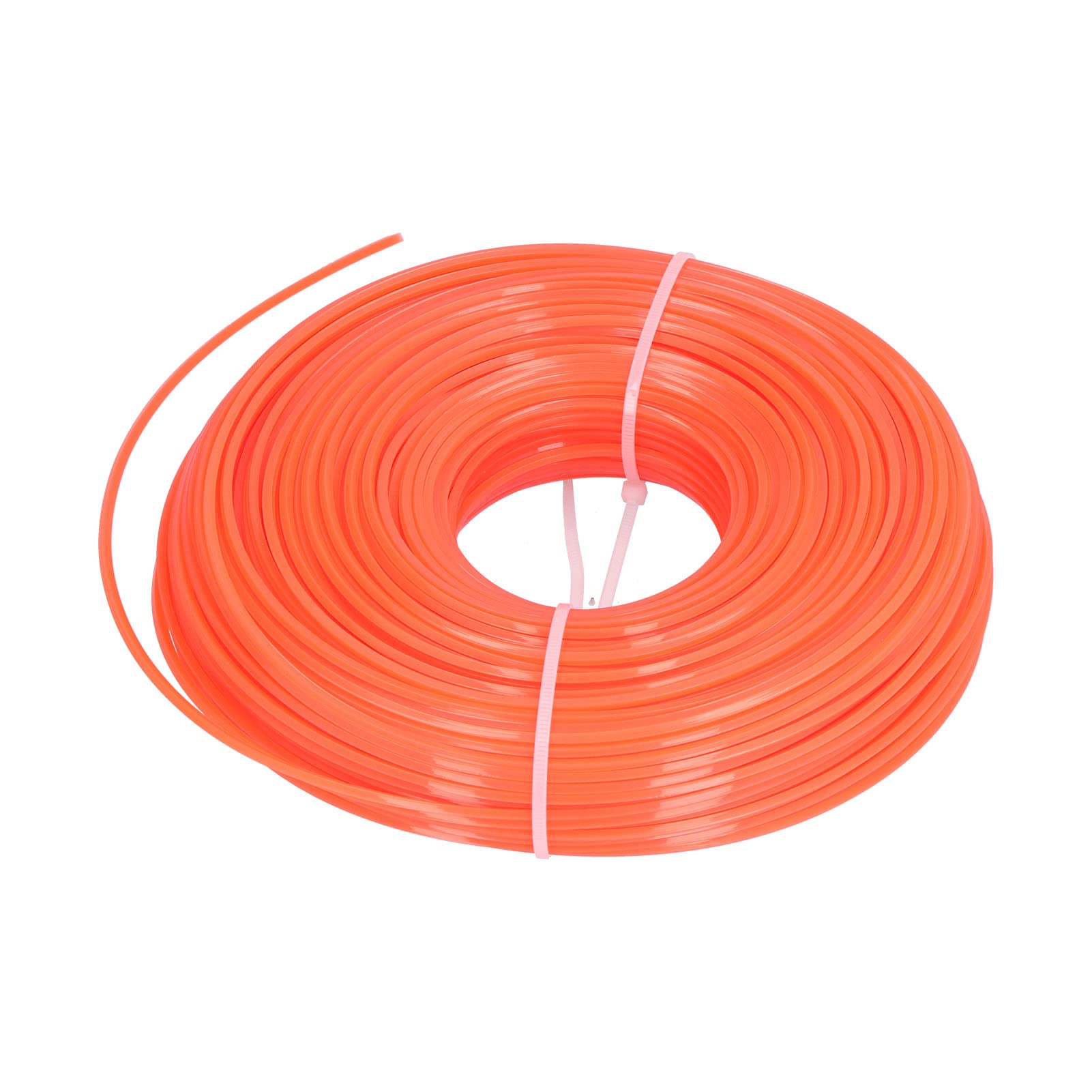Filo per decespugliatore, 100 m, 2,4 mm, quadrato, in nylon, per decespugliatori a benzina e tosaerba, ideale per casa, giardino e uso professionale