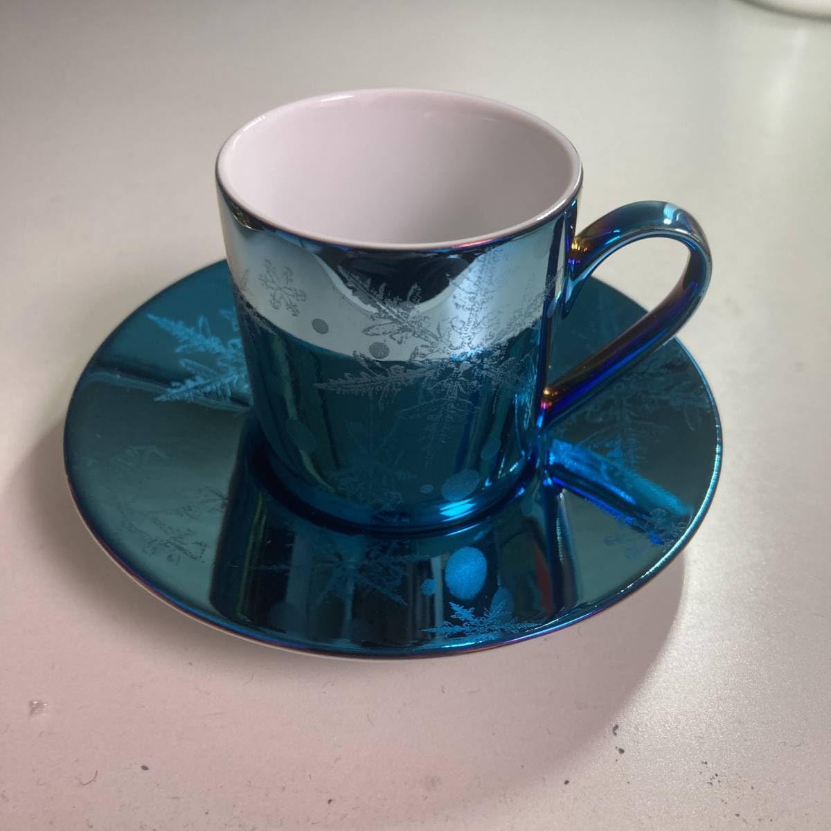 新品、ローゼンタール、ソリティアスノーフレイク、ペアエスプレッソ