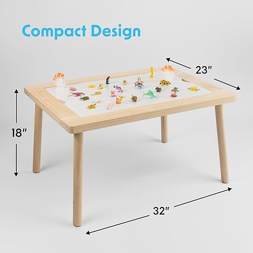 Miniatura 2 de amoona Mesa sensorial multiactividad que crece con tu hijo. Altura ajustable para niños de 1 a 6 años. 2 cubos de tamaño completo incluidos, juego