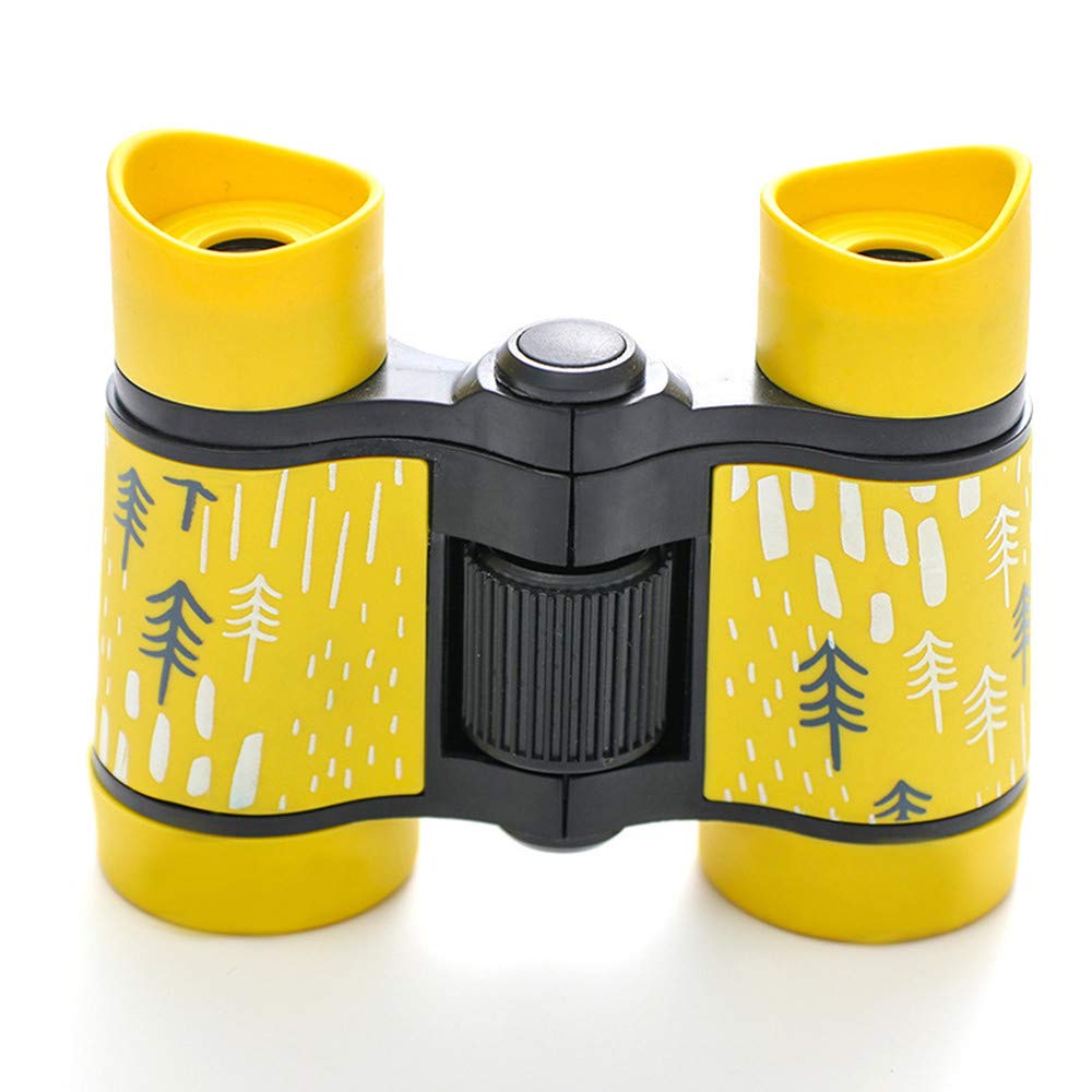 Binoculars for Kids High Resolution - Compact High Power Kids Binoculars for Bird Watching, Hiking, Hunting, Outdoor Games, Spy & Camping Gear, Learning, Outside Play, Boys & Girls Gift (yellow)