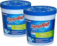 Vista 1 de DampRid Pure Linen Refillable Moisture Absorber - 10.5oz cups - 2 pack – Traps Moisture for Fresher, Cleaner Air