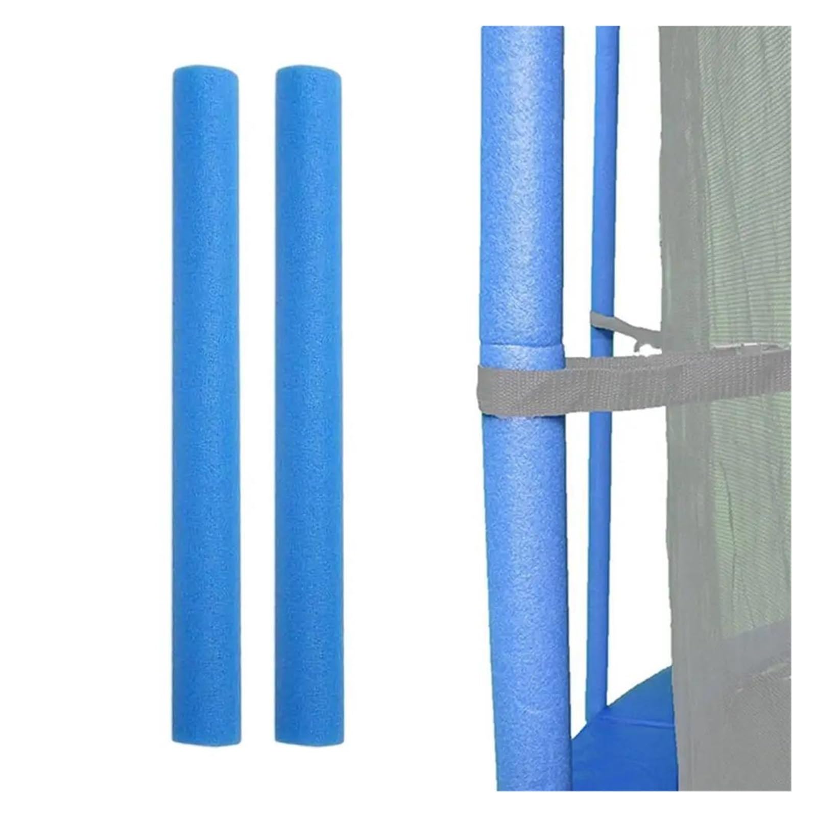 Accessori per Trampolino 12 Pezzi di Manicotti per Pali in Schiuma per Trampolino, Copertura Protettiva di Sicurezza per Palo in Schiuma