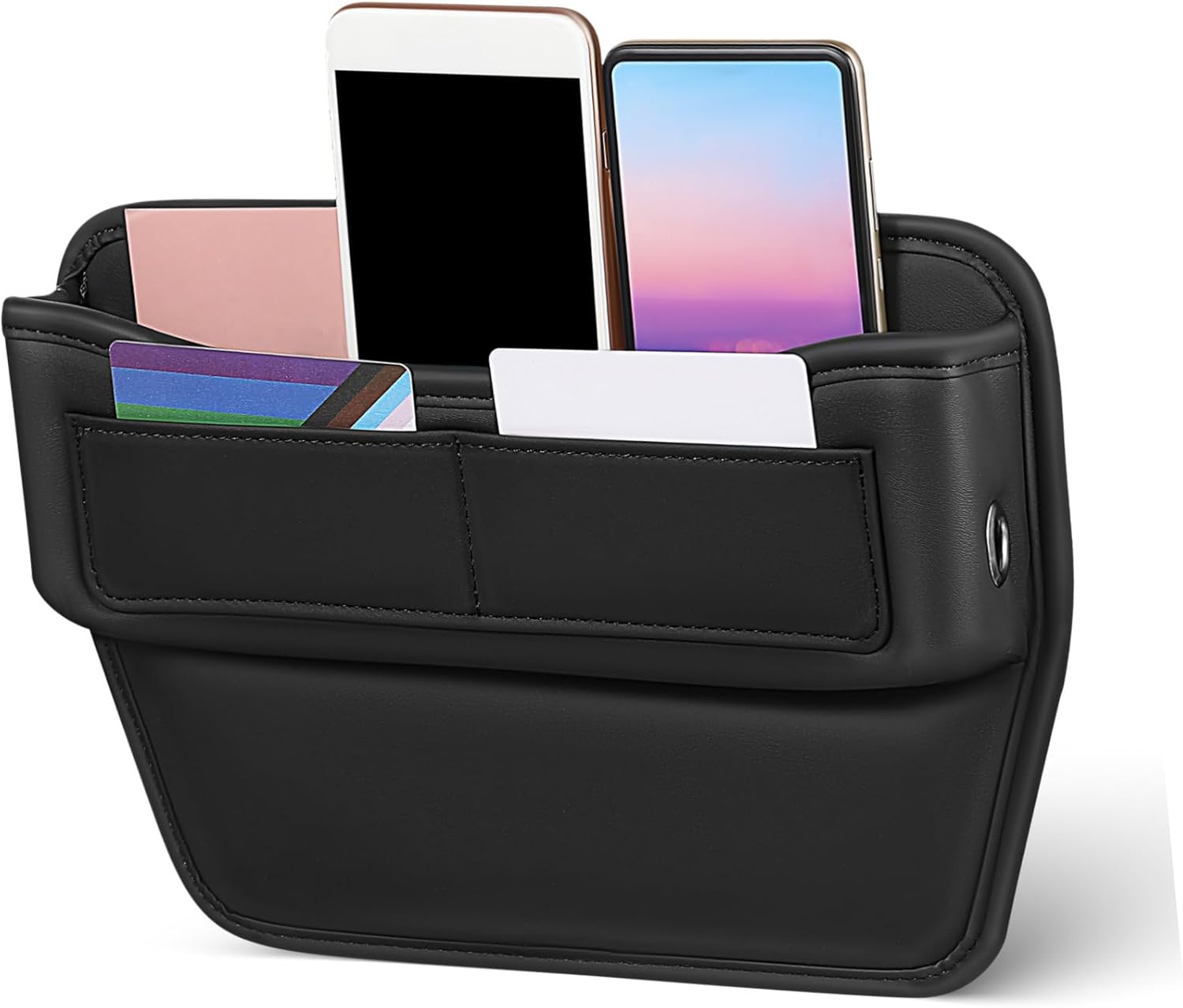 Car Seat Filler Organizer Storage Box for Phones Keys and Snacks Easy Installation Multi-functional Design Fits Vehicles Space-saving Car Accessory