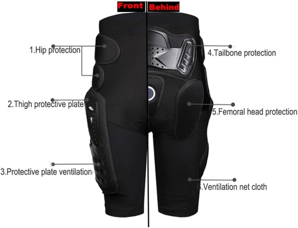 BARHAR Protective Armor Pants Hockey Knight Gear for Motorcycle Motocross Racing Ski Protect Pads Sports Hips Legs (Medium) : Automotive