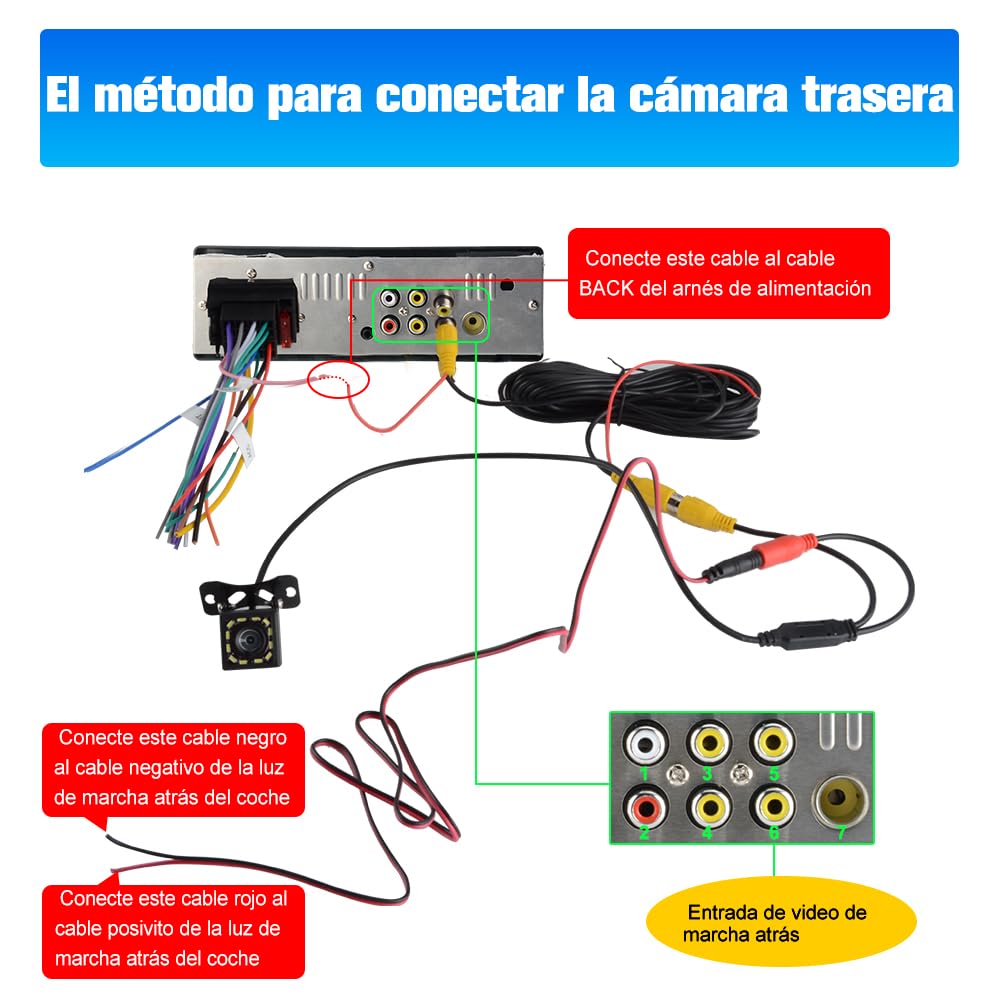 AWESAFE 1 DIN Radio Coche Universal con Pantalla Táctil 6.28 Pulgadas, con CarPlay/AndroidAuto, Admite Carga Type-C/2USB/Micrófono/FM/EQ/GPS/Bluetooth/SWC