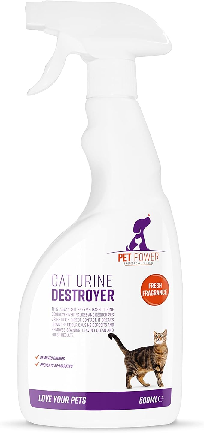 Pet Power Cat Urine Destroyer, Clear, 500 Millilitre Amazon.co.uk