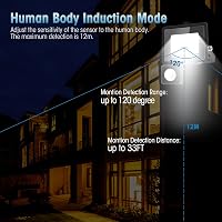 toobettp 100W LED Reflektor Mozgásérzékelővel, 10000 Lumen Meleg Fehér IP66 Vízálló Kültéri 6