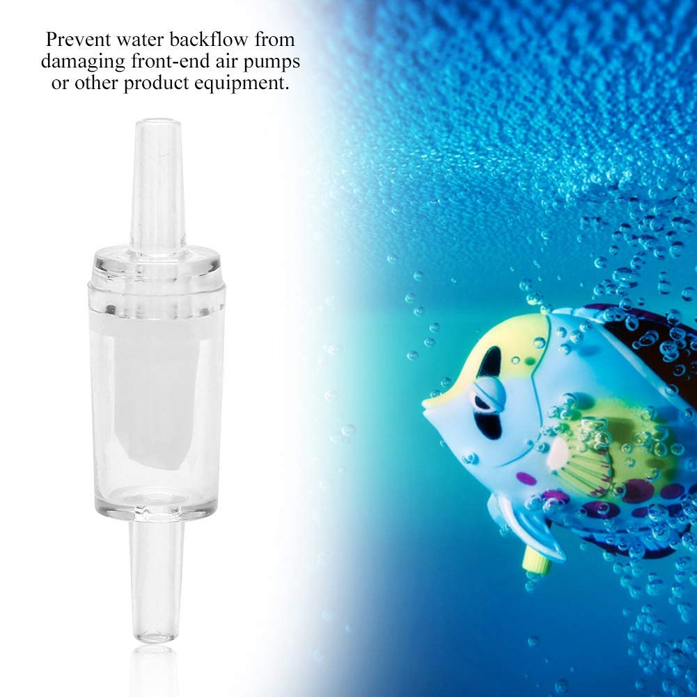 10Pcs Aquarium Air Pump Non-return Check Valves, Plastic One Way Valve for Fish Tank and Pond Air Pump Accessories, White - Image 4