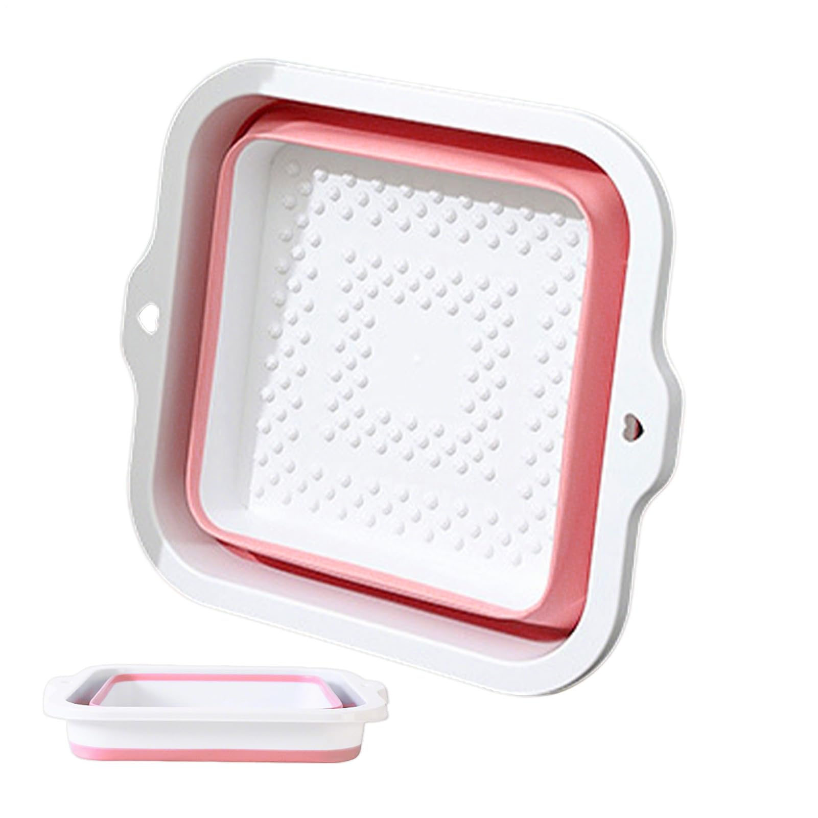 Bacino da bagno a piedi - PP TPR 42 × 38 × 17 cm | Bacino per immersione dei piedi con 168 punti di massaggio, design pieghevole, spa domestica portatile, ciotola spa da bagno foōt | Bagno bais
