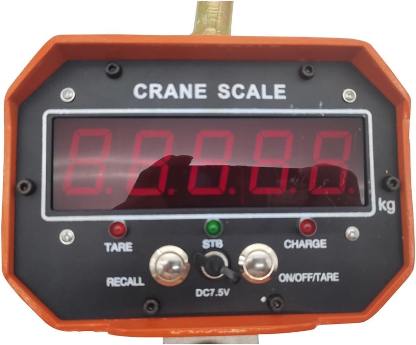 Portable Digital Crane Scale 5T/5000kg OCS Digital Lifting Scale Red Or Green Display Aluminum Shell Wireless Remote Control Industrial Weighing Crane Scale (Red Word 5 Ton)