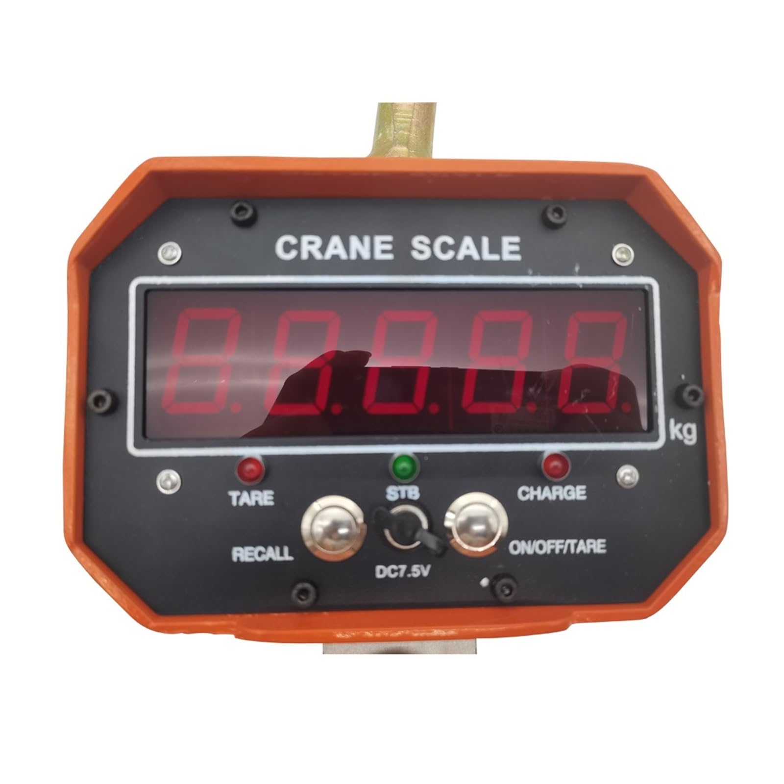 Bilancia a gancio, 5T/5000kg OCS Di Sollevamento Digitale Display Rosso O Verde Guscio In Alluminio Telecomando Senza Fili Bilancia Pesapersone Industriale(Red word)