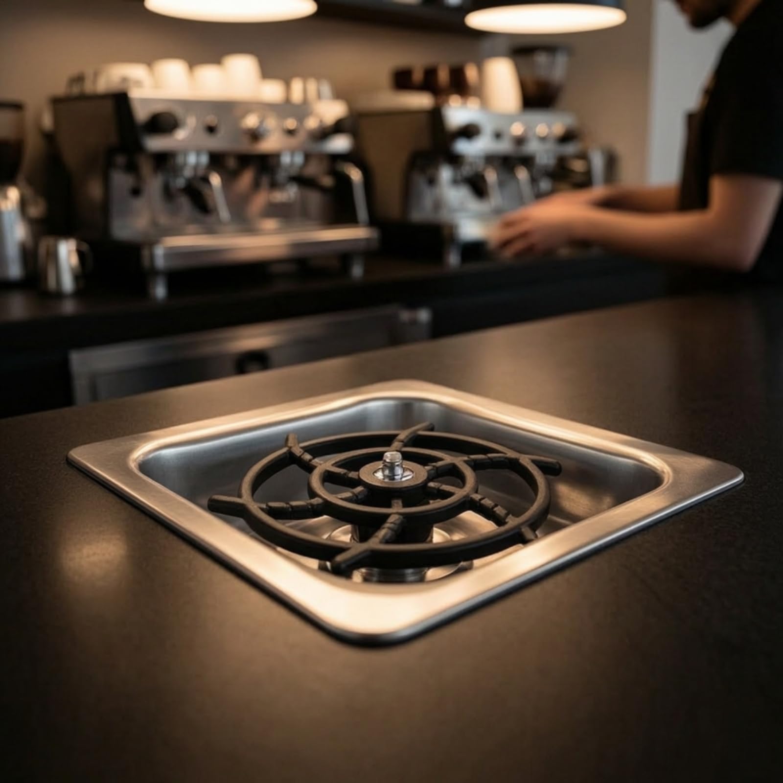 Lave-Tasses Encastrable Compact, Noir, Petit