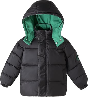 Little Boys Winter Snow Coat Puffer Jacket with Hood Quilted Padded Kids Clothes