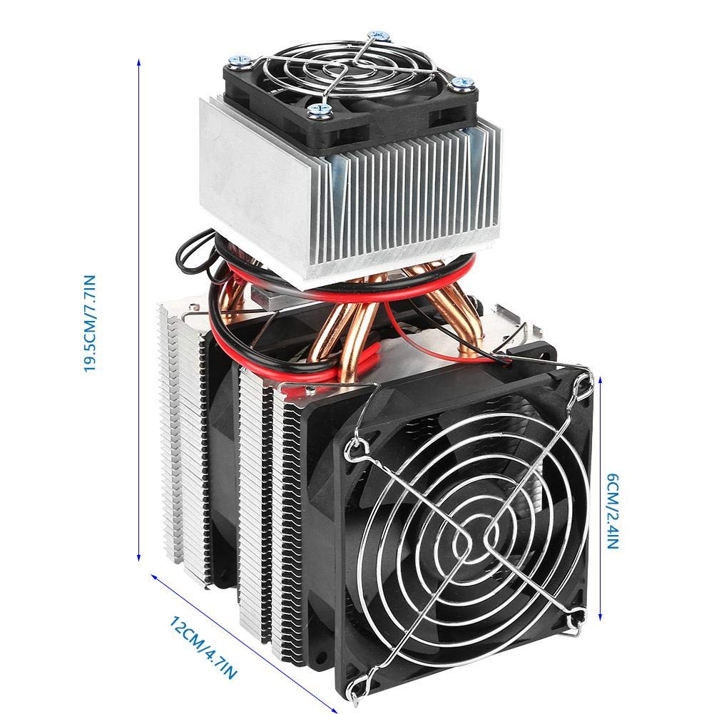 Bewinner Kit System di Raffreddamento, DC 12V 180W di Raffreddamento a Semiconduttore, Dispositivo di Raffreddamento di Refrigerazione, Mini Condizionatore d'Aria Fai da Te