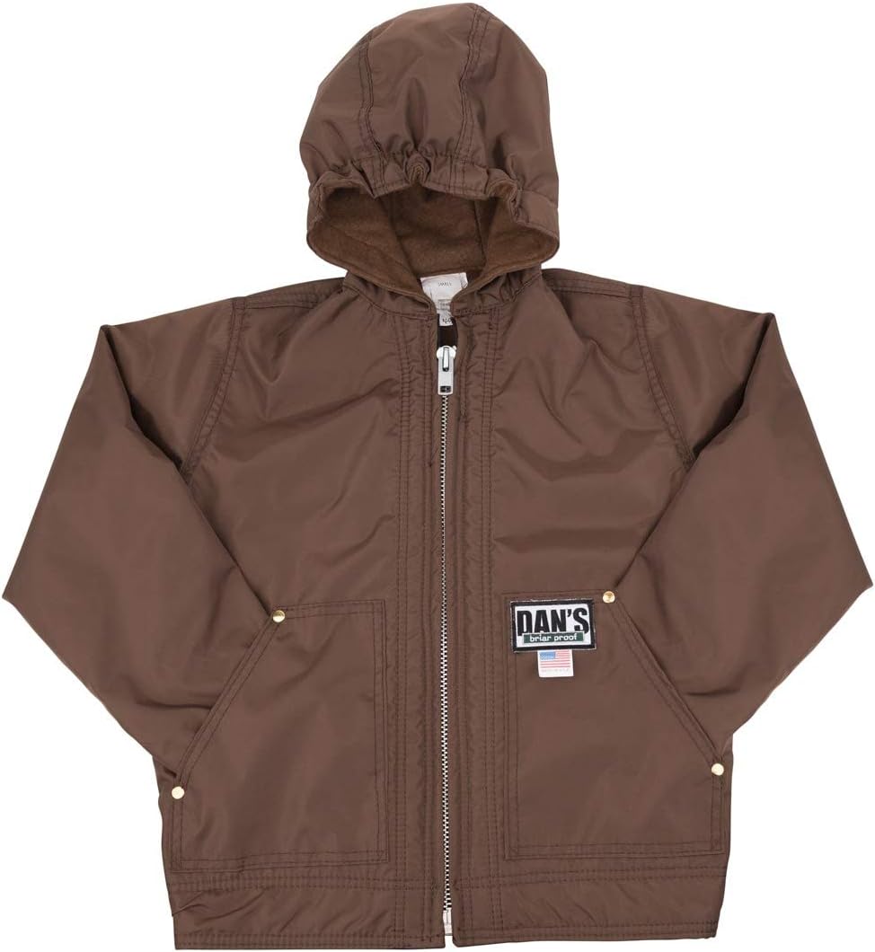 DAN'S Hunting Gear, LLC Kid's Hooded Briar proof Coat, Made in U.S.A.