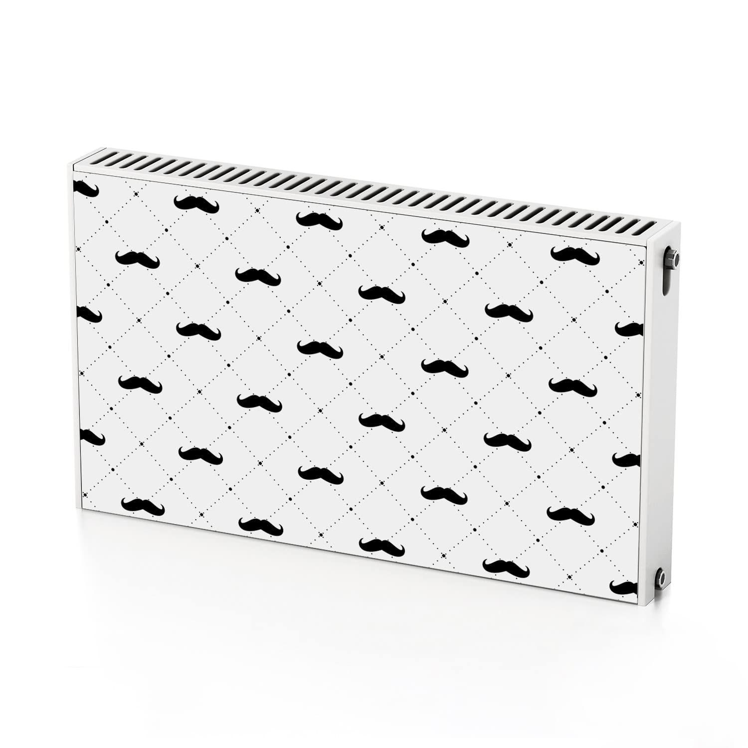 Autocollant de radiateur magnétique Coloray Moustache 100x60 cm pour habillage de chauffage