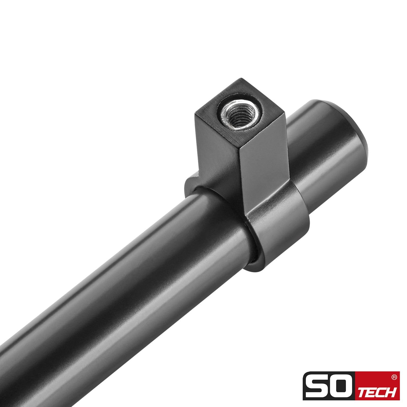 SOTECH 10er Set Möbelgriffe G20 Stahl schwarz matt lackiertStangengriffe Ø 14 mm Bohrlochabstand (BA) 890 mm Relinggriffe Gesamtlänge 930 mm