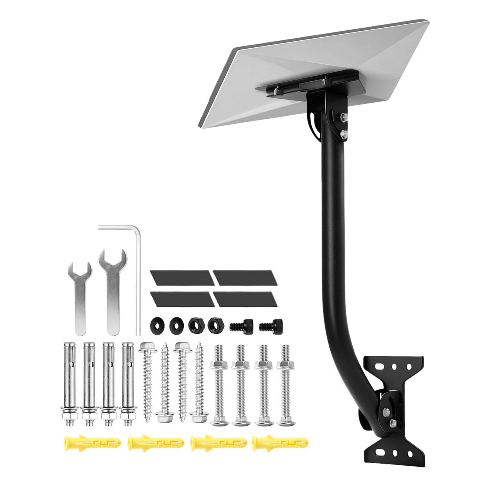 Support De Montage D'Antenne Bras Orientable pour Parabole Internet | Extension De Montage Satellite Résistante Au Vent Pour Station Météo Prolongateur WiFi Mur -Toit Extérieur Camping-Car