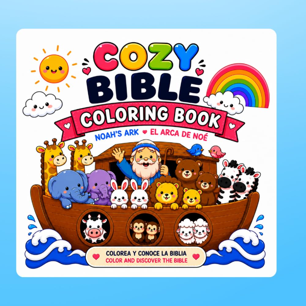 Cozy Bible Coloring Book: Noah’s Ark: A Cozy Bible Coloring Adventure