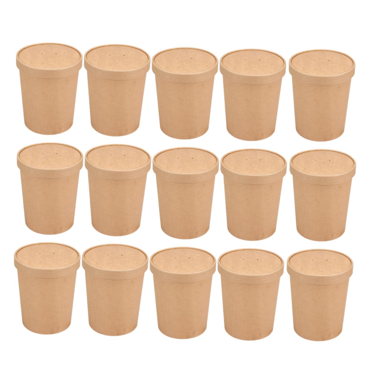 Soupe desserts stockage alimentaire 50 gobelets kraft repas