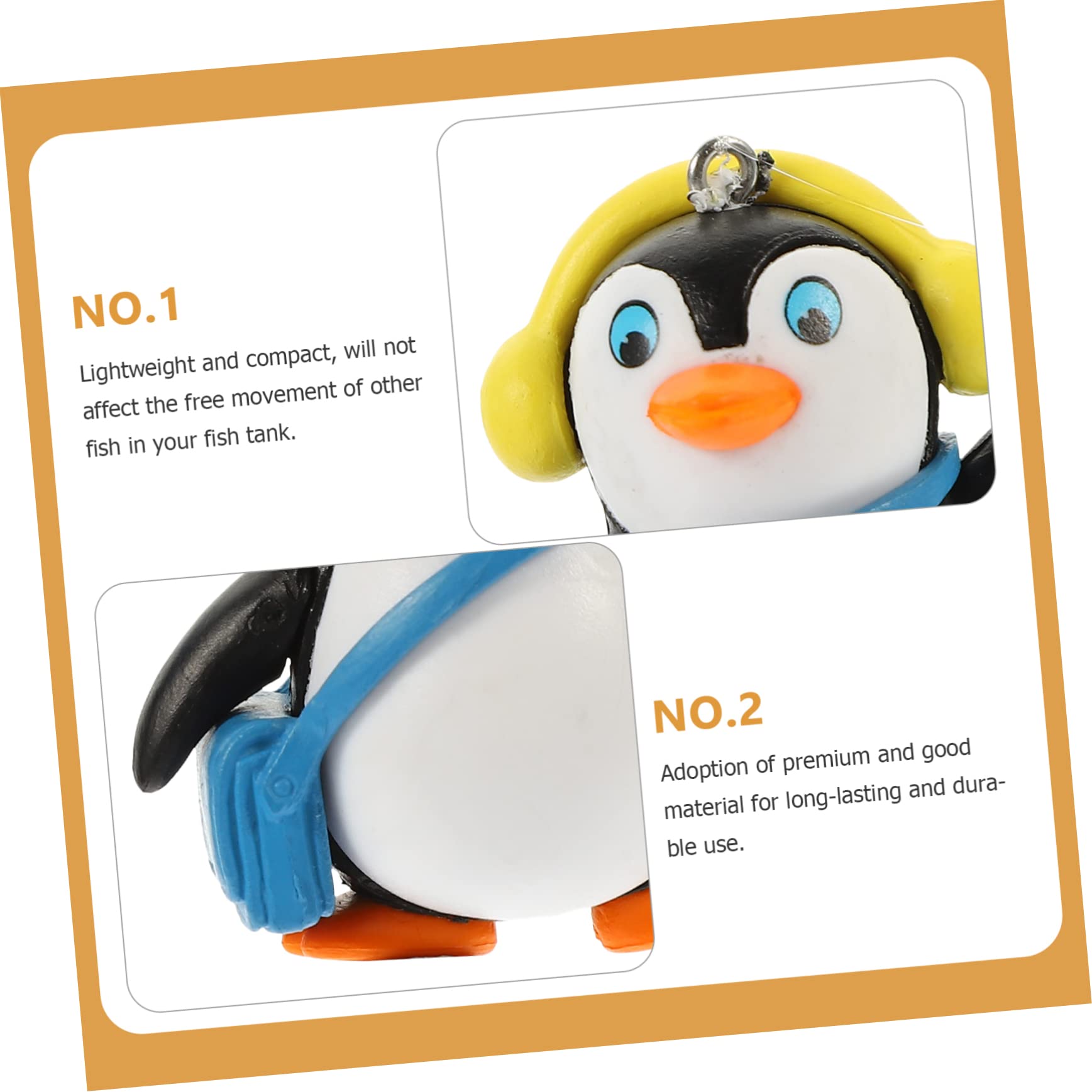 BESPORTBLE 20 STK Pinguin-Dekoration schwimmende Pinguinverzierung schwimmender Pinguin Weihnachtsdekorationen Skizubehör Schwimmende Aquariendekorationen verschleißfeste Aquarienverzierung