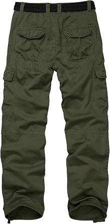 Mens Cargo Pants for Men Casual Military Tactical Rip Stop Work Cotton Pants