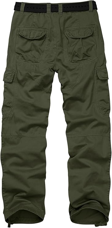 Mens Cargo Pants for Men Casual Military Tactical Rip Stop Work Cotton Pants
