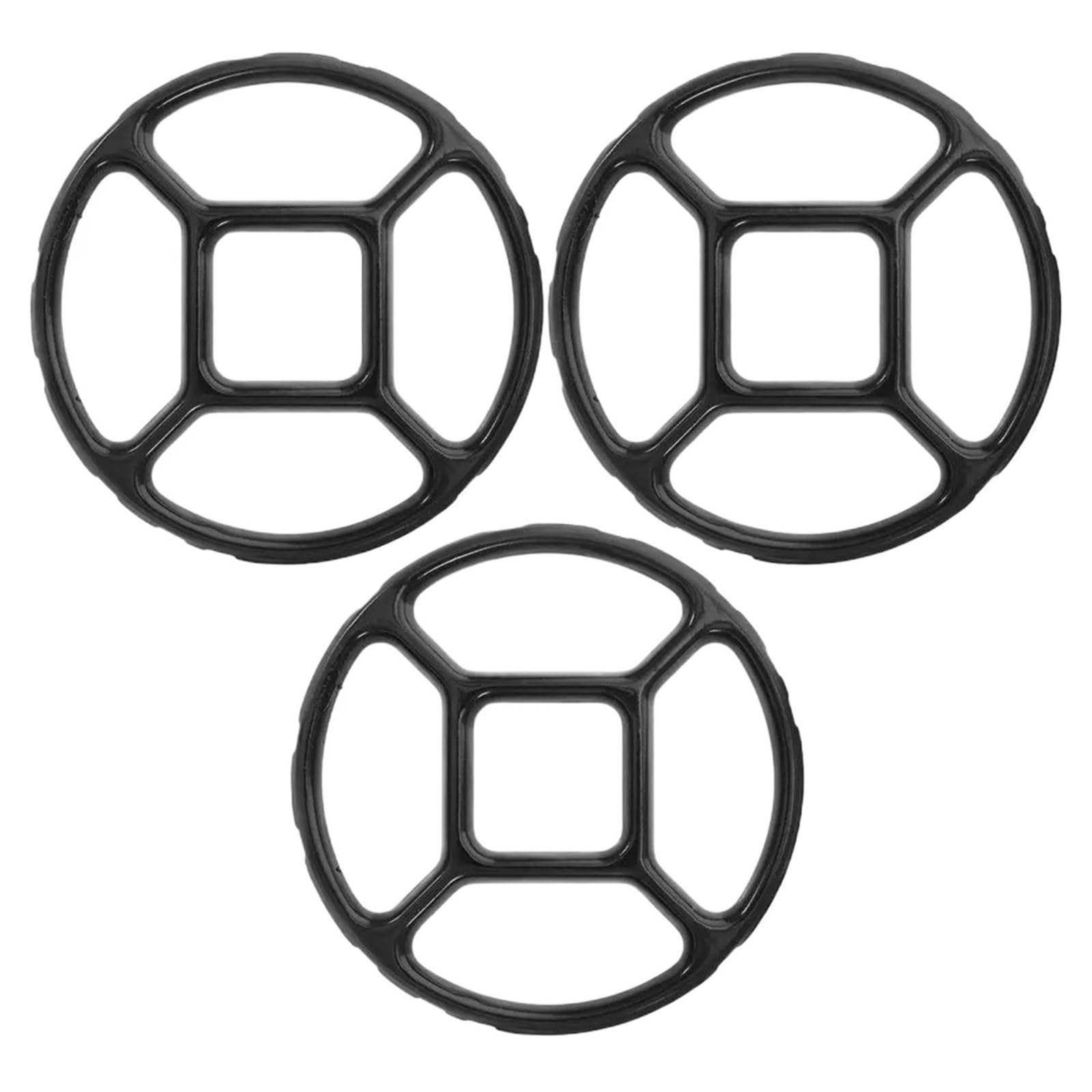 Zovloer One Color 2Pcs Gas Stove Wok Ring Enamel Flat Support Rack For Cooker Steamer Pot Holder