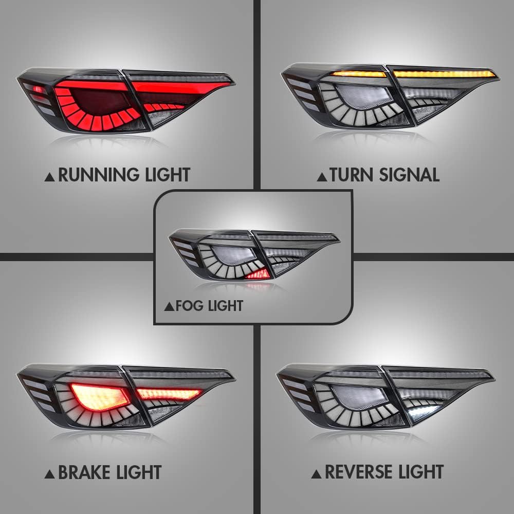 T T-ABC New Lights Compatible with 2006-2026 Honda Civic Tail Light LX EX EXL Sport Touring Type R Hybrid Lamp 8th 10th 11th Gen Accessories Custom Replacement N/A Coupe (22-26 TS1 Sedan Eagle Style)