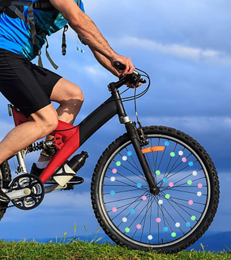 225 pcs Kids Bicycle Spoke Beads Multi-Colour Moti for Cycle Decoration, Bicycle Wheel Spoke Clip Decorations, Kid's Cycle Decor Accessories 4