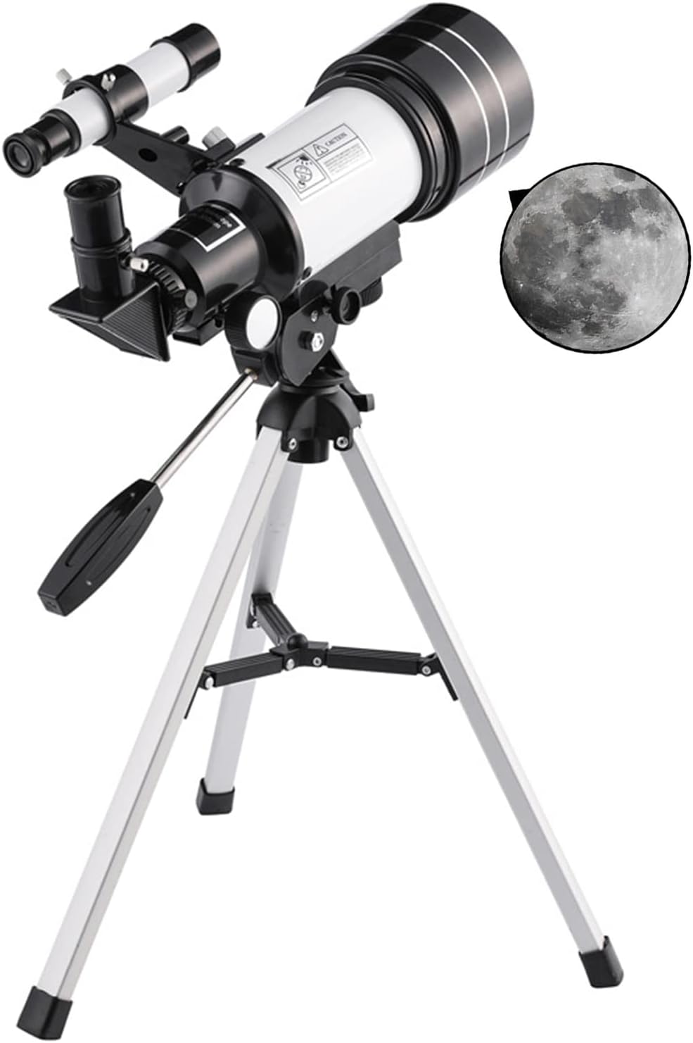 Telescope, Astronomical Refractor Telescopes with Tripod and Phone Adapter, 70mm Aperture 300mm Telescope, Professional Telescope for s Beginners Adults