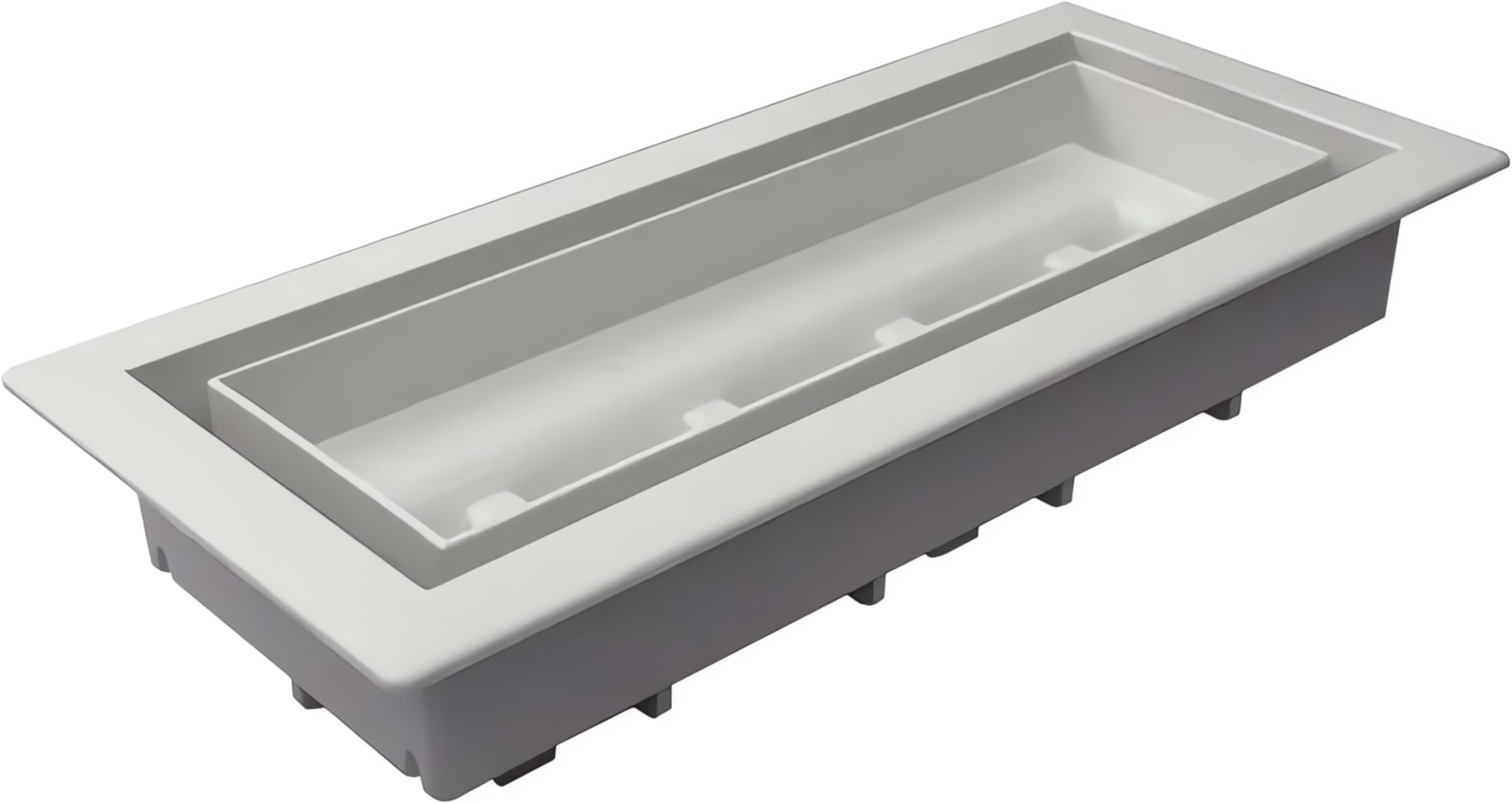 Aria Vents LITE4X10GRY Lite Vent Cover 4x10 Inches (Grey Finish)