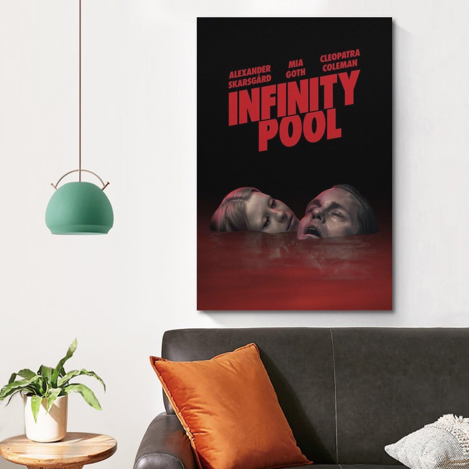 VZRSQZK Poster decorativo su tela con immagine del film Infinity Pool Poster decorativo da parete e immagine artistica stampa moderna camera da letto poster decorativo 60 x 90 cm