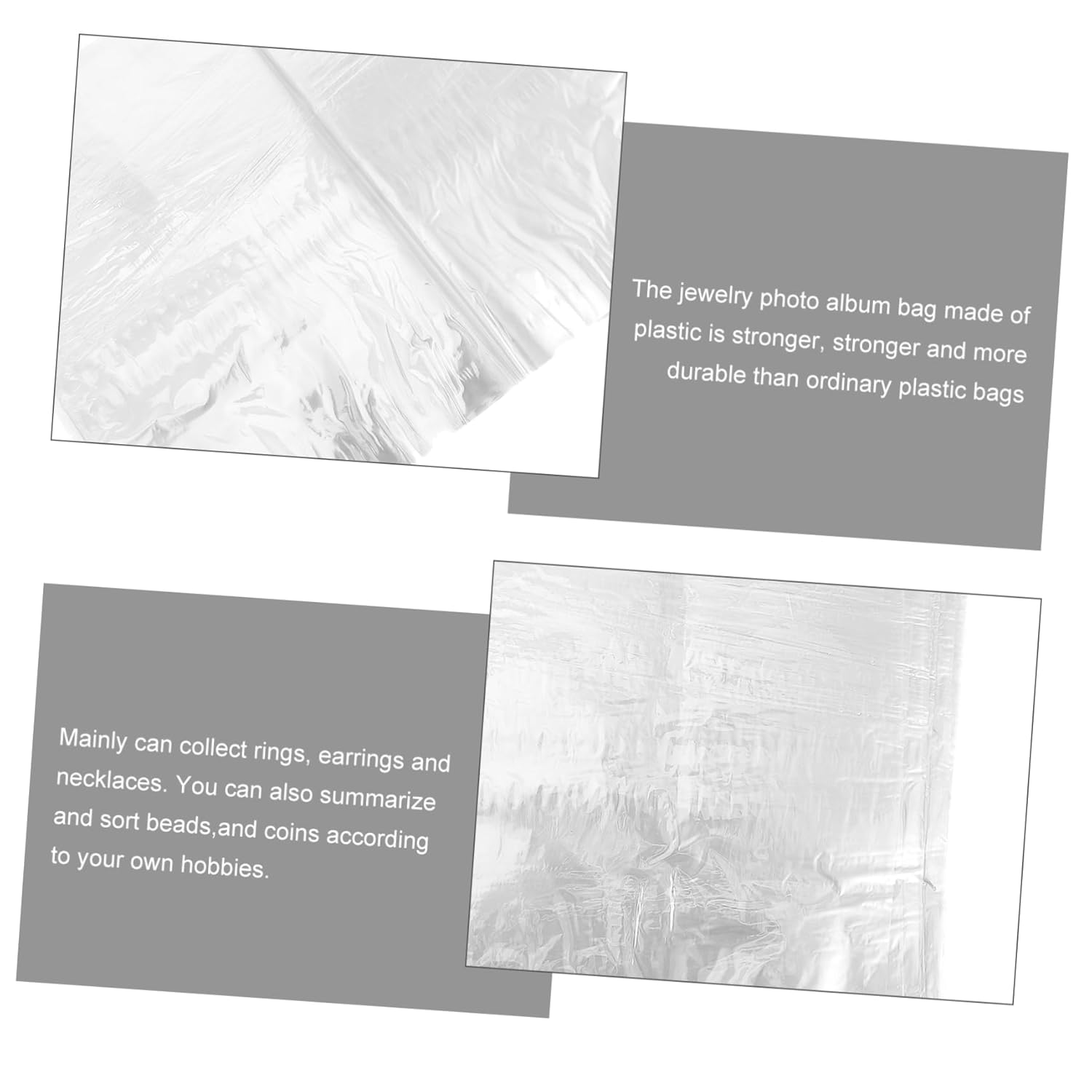 100pcs Shrink Wrap Bags for Packaging Moisture Shrink Packing Film for Crafts Bottles and